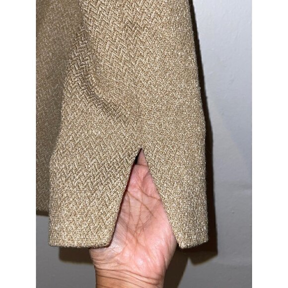 Linda Allard Ellen Tracy Women's Tweed One Button Blazer Wool Blend S 12 Petite - Picture 5 of 7